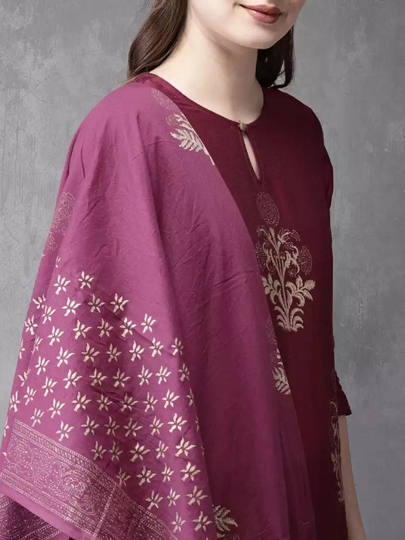 Suhani Latest Fancy Ethnic Wear Printed Kurti With Pant And Dupatta Collection